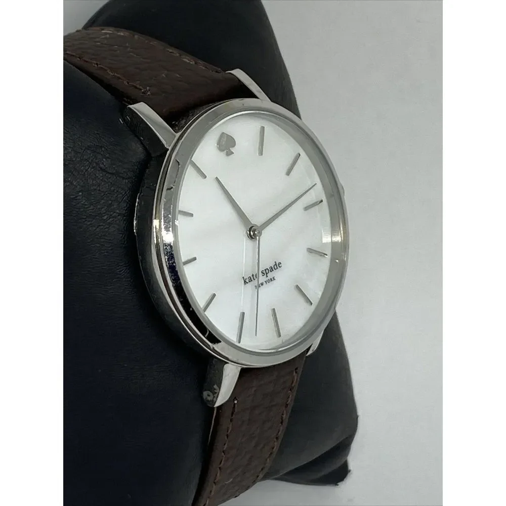 Kate Spade New York Gramercy 0001 Women's Brown Leather Analog Quartz Watch VK82